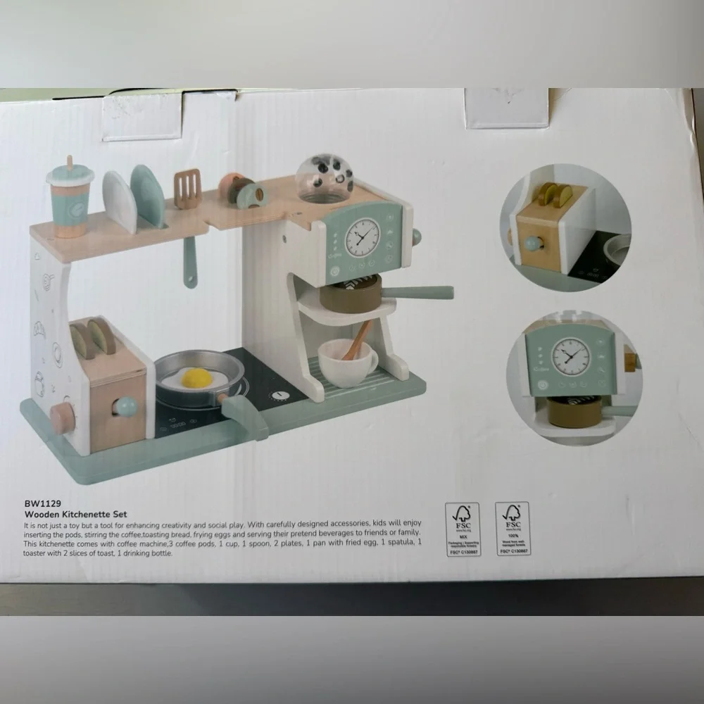 NWT Wooden Breakfast Set Montessori